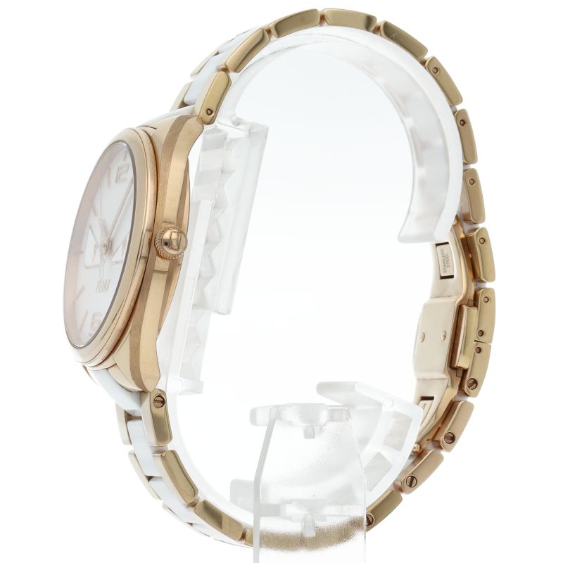 Fendi Bugsmon Star Watch Diamond Box SS Ceramic White — view 3