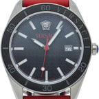 Versace Dome Watch Box SS Leather Black