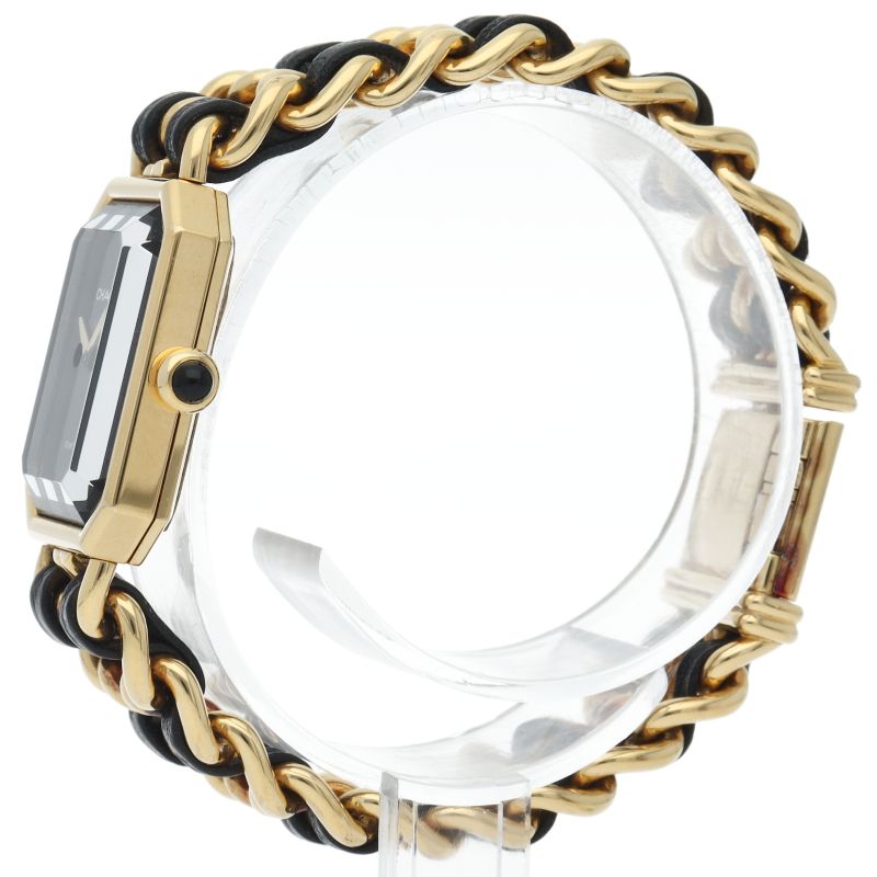 Chanel Premiere M Watch Box Leather Black — view 3