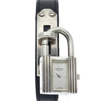 Hermes Kelly Watch Box SS Leather Silver — view 2