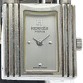 Hermes Kelly Watch Box SS Leather Silver