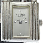 Hermes Kelly Watch Box SS Leather Silver