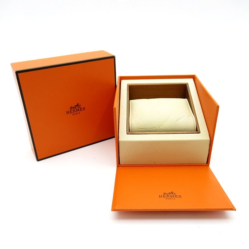 Hermes Kelly Watch Double Tour Box SS Leather Silver Medium — view 6
