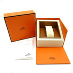 Hermes Capecod Double Tour Watch Box SS Leather Silver Polished — view 6