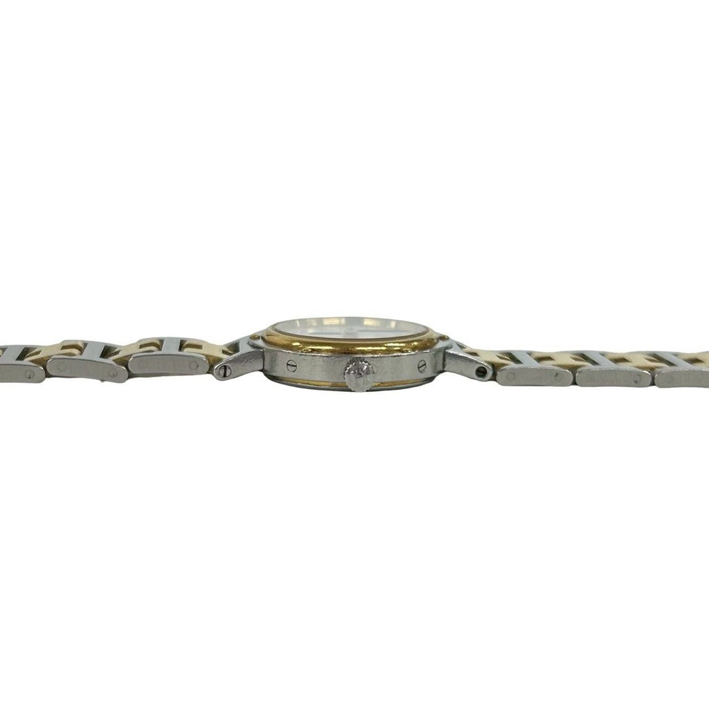 Hermes Vintage Clipper Log Stainless Steel Watch Wrist Silver Gold — view 7
