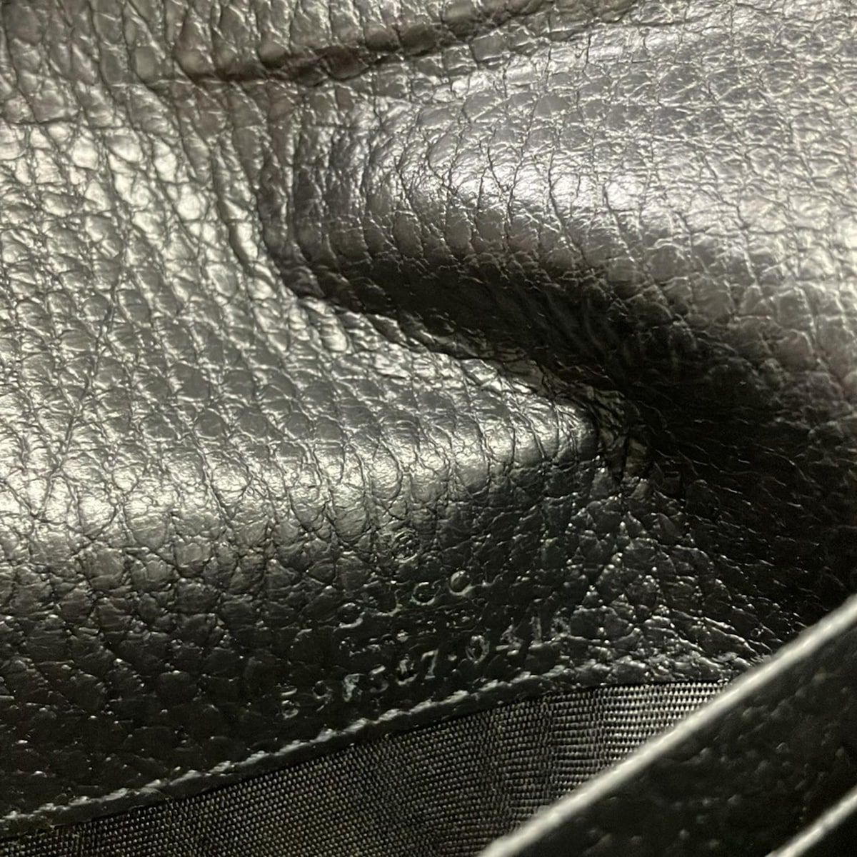 Gucci Bifold Wallet GG Marmont Plus Supreme Black Beige Khaki Leather — view 5