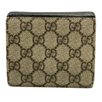 Gucci Bifold Wallet GG Marmont Plus Supreme Black Beige Khaki Leather — view 2