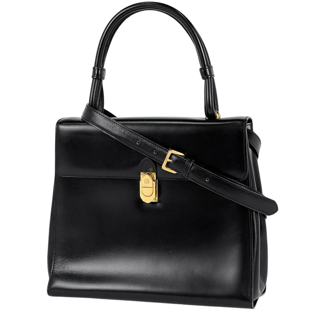 Loewe Anagram Handbag 2-Way Leather Black