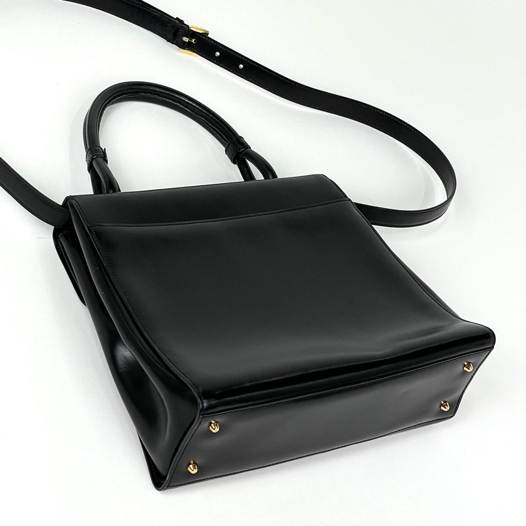 Loewe Anagram Handbag 2-Way Leather Black — view 2