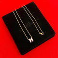 Hermes Mini Pop Necklace Logo Motif Pendant Choker Gold Pink