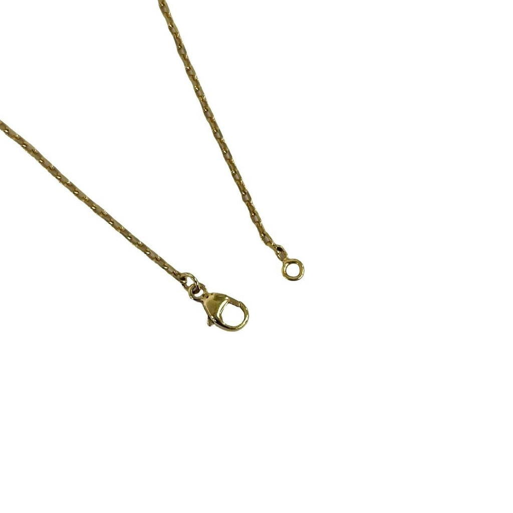 Hermes Mini Pop Necklace Logo Motif Pendant Choker Gold Pink — view 4