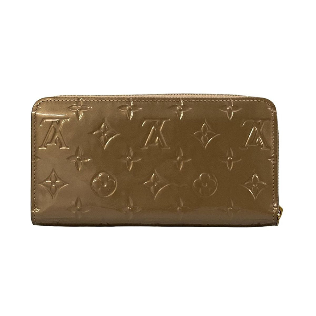 Louis Vuitton Wallet Monogram Vernis Zippy Rose Gold Leather Cowhide — view 2