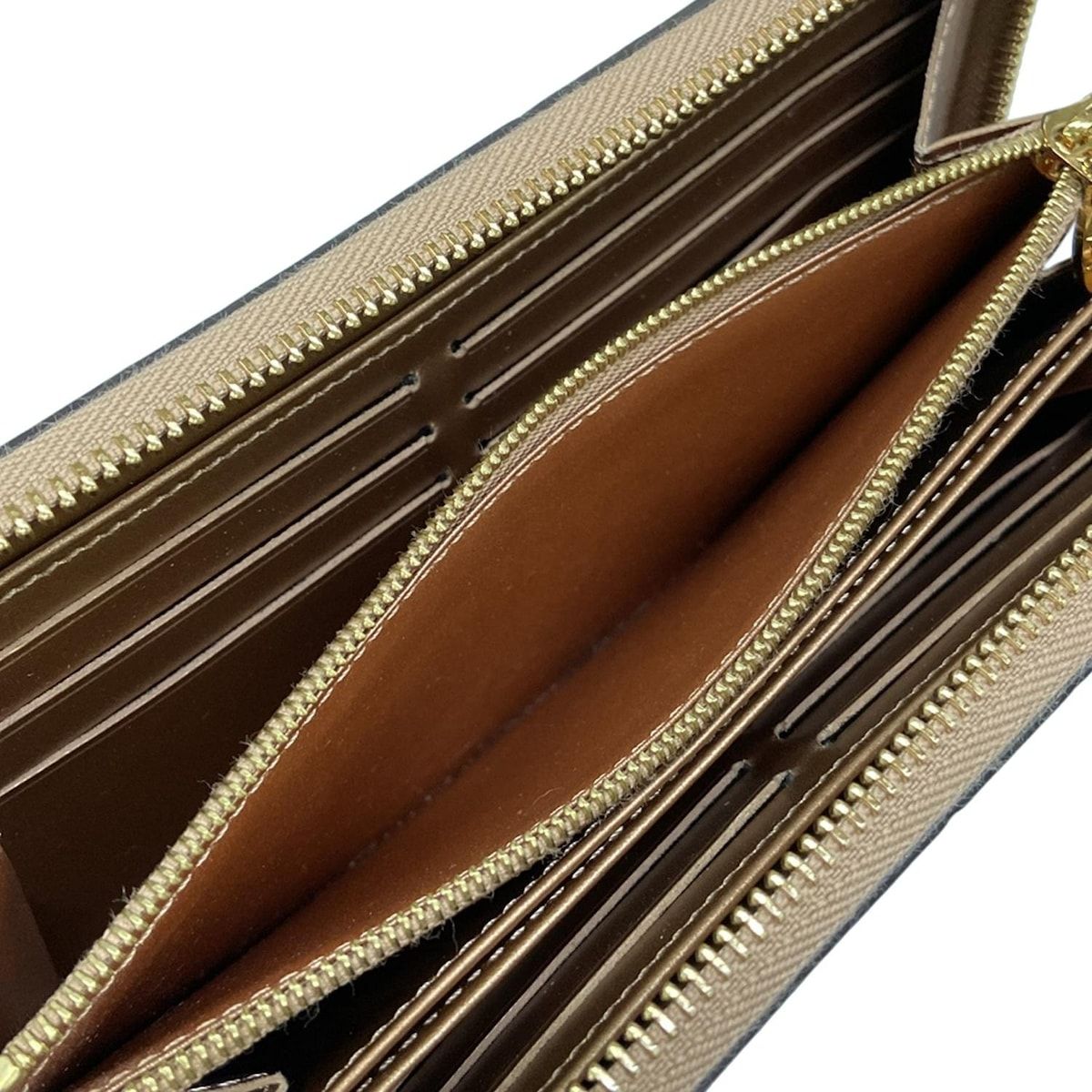 Louis Vuitton Wallet Monogram Vernis Zippy Rose Gold Leather Cowhide — view 4