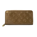 Louis Vuitton Wallet Monogram Vernis Zippy Rose Gold Leather Cowhide