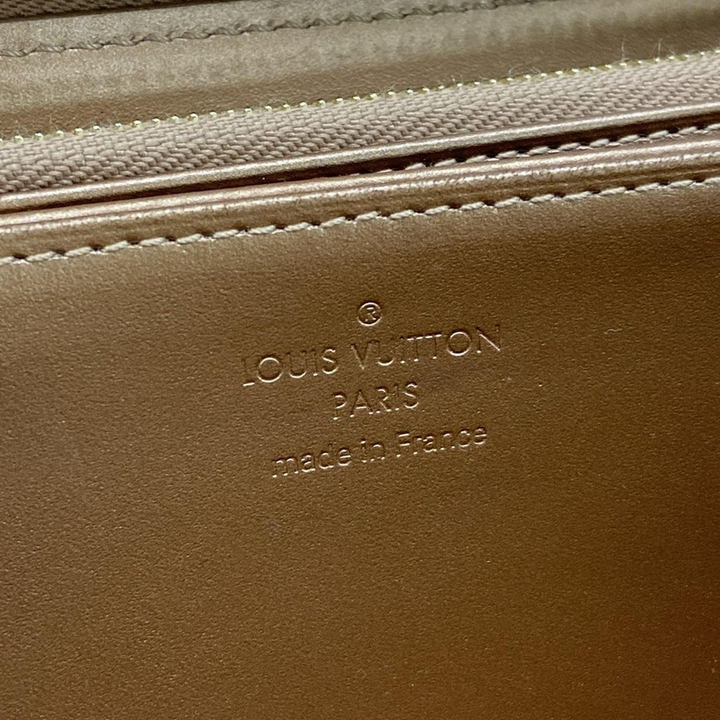 Louis Vuitton Wallet Monogram Vernis Zippy Rose Gold Leather Cowhide — view 5