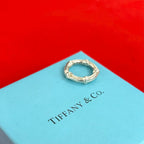 Tiffany & Co Vintage Bamboo Ring 925 Sterling Silver