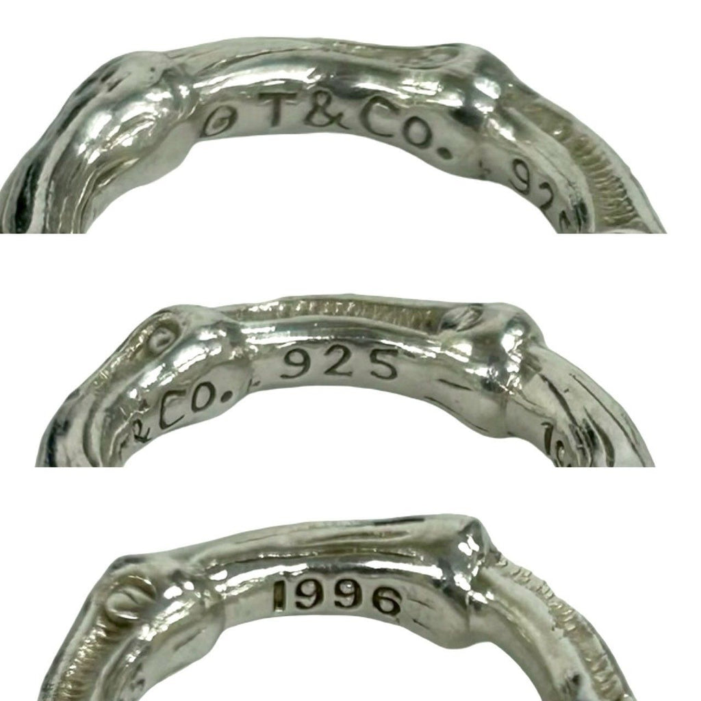 Tiffany & Co Vintage Bamboo Ring 925 Sterling Silver — view 3