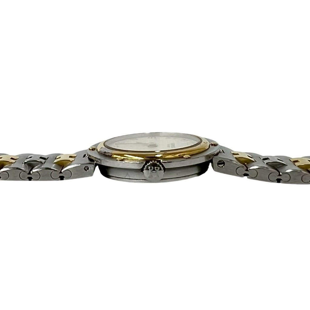 Hermes Vintage Clipper Stainless Steel Quartz Watch Silver Gold — view 7