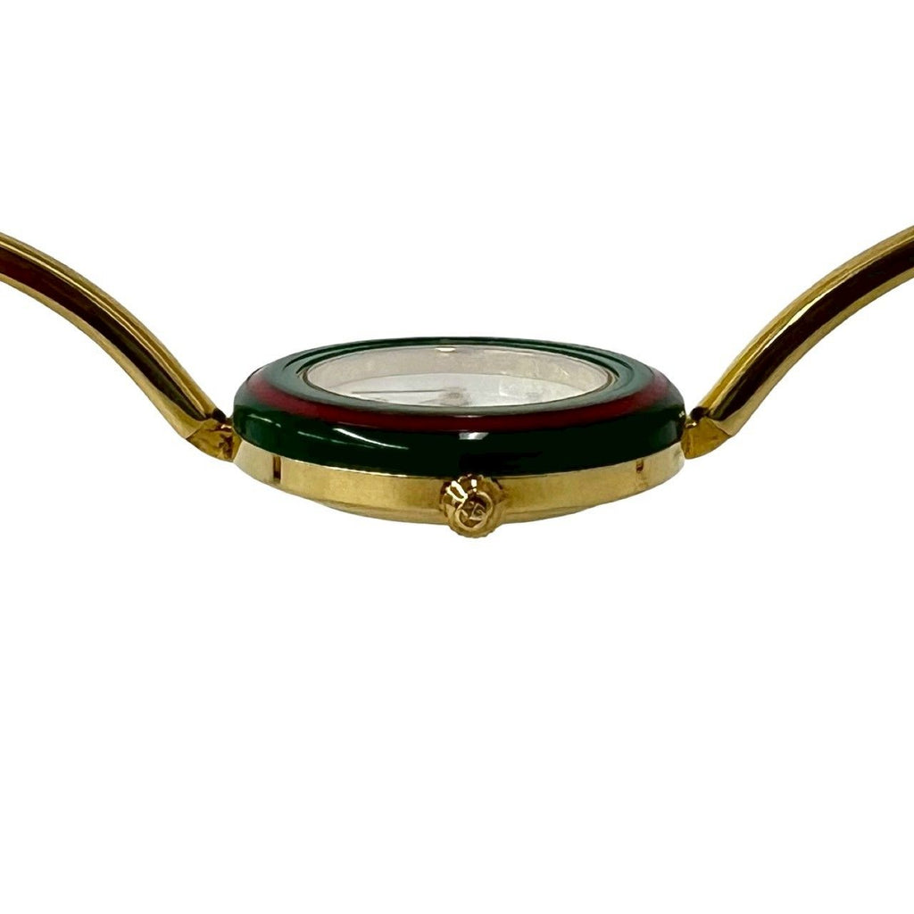 Gucci Vintage Change Bezel Sherry Line Quartz Wristwatch Gold Watch — view 3