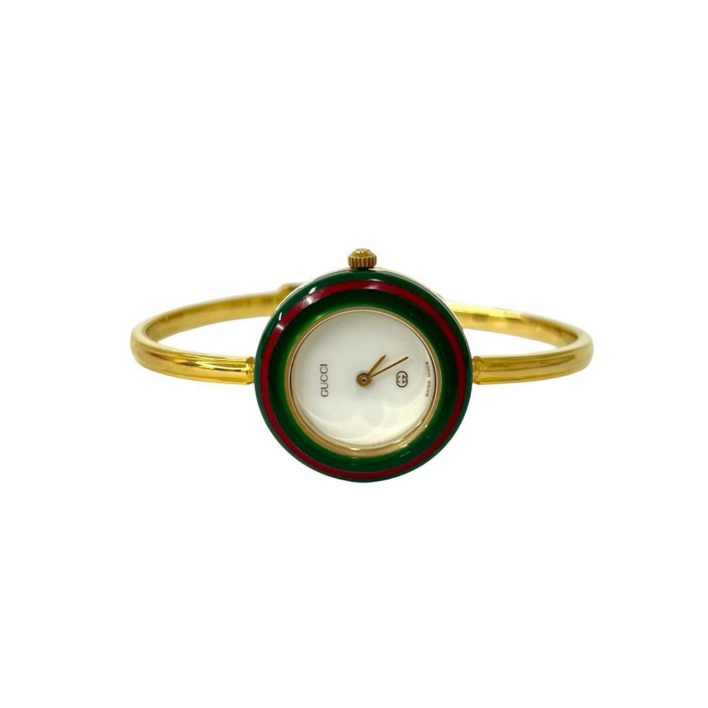 Gucci Vintage Change Bezel Sherry Line Quartz Wristwatch Gold Watch — view 7