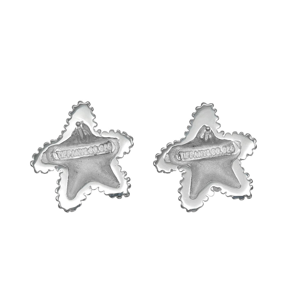 Tiffany & Co Star Fish Real Small Vintage 925 Sterling Silver Earrings — view 5