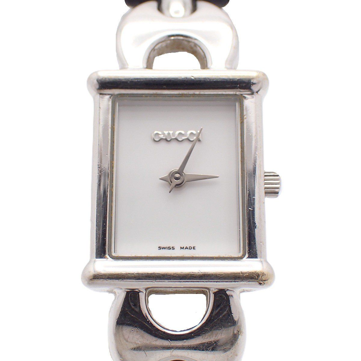 Gucci Quartz Watch Silver Color White Dial with 2 Leather Straps Pawn