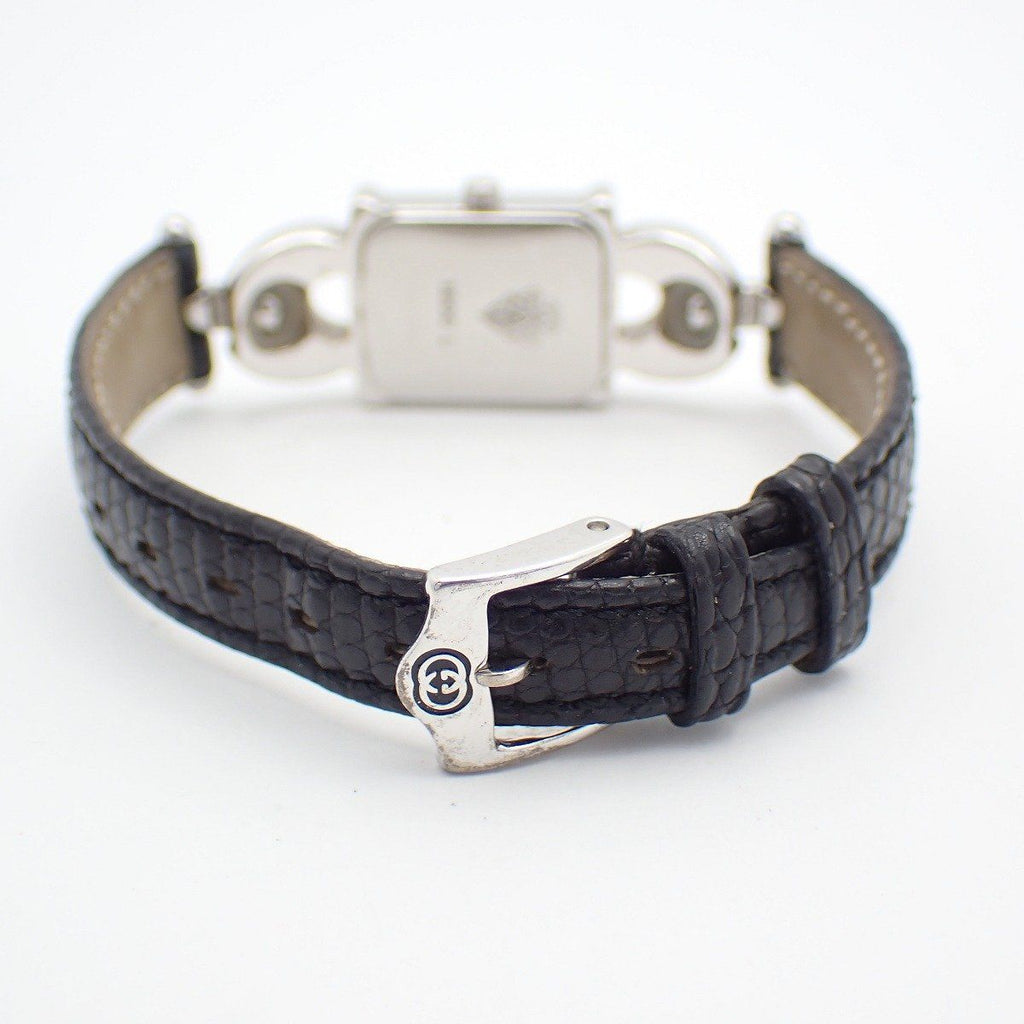 Gucci Quartz Watch Silver Color White Dial with 2 Leather Straps Pawn — view 3
