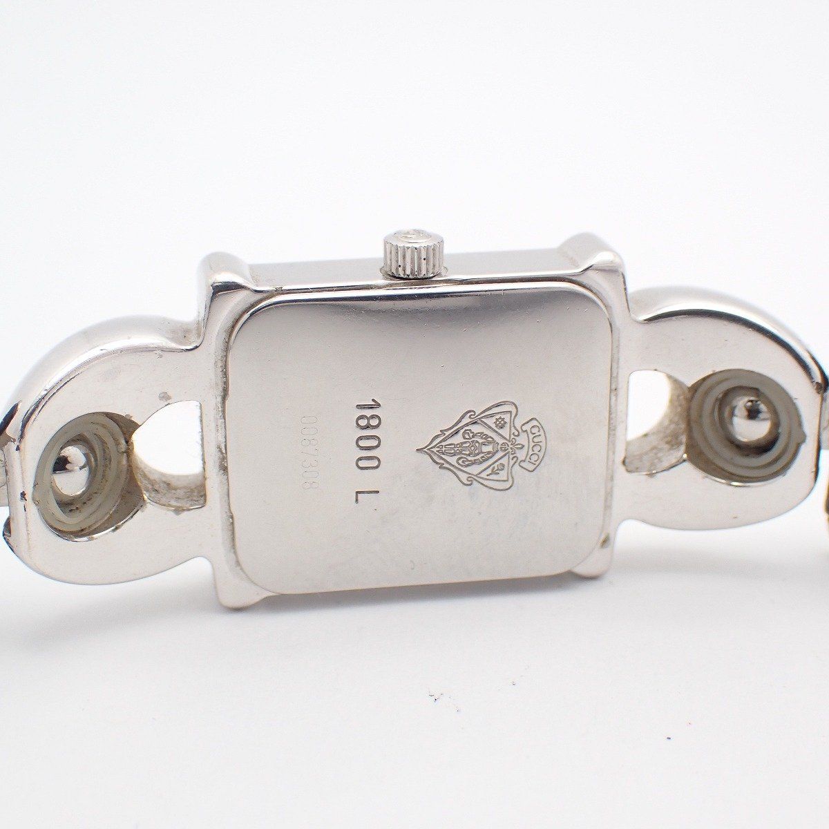 Gucci Quartz Watch Silver Color White Dial with 2 Leather Straps Pawn — view 8