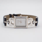 Gucci Quartz Watch Silver Color White Dial with 2 Leather Straps Pawn — view 2