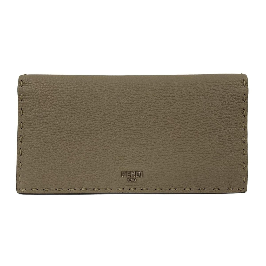 Fendi Wallet Selleria Gray Leather