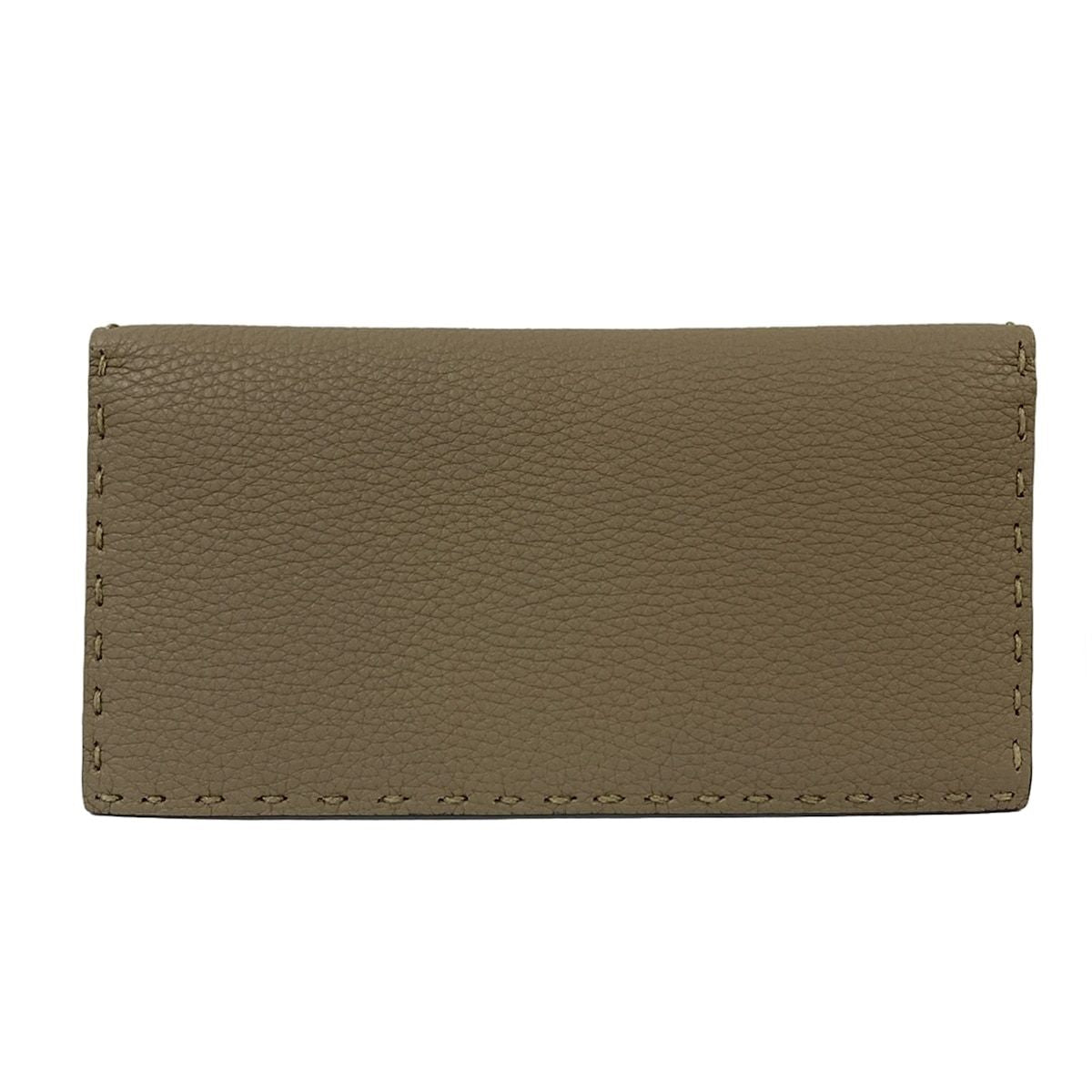 Fendi Wallet Selleria Gray Leather — view 2