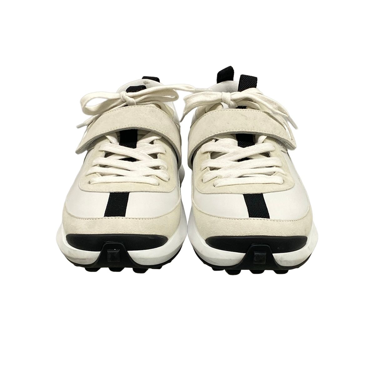 Hermes Sneakers 38 Loop White Ivory Black Velcro — view 5