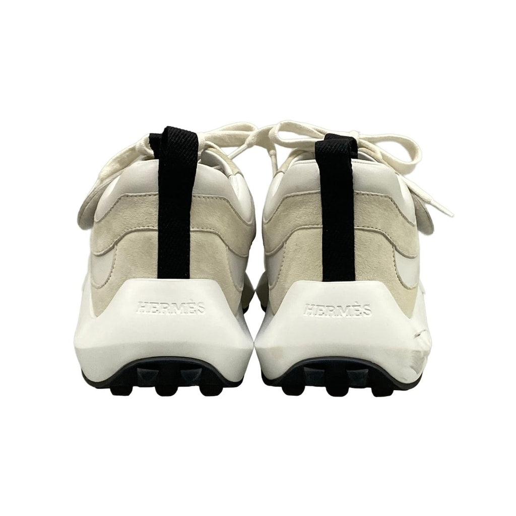 Hermes Sneakers 38 Loop White Ivory Black Velcro — view 7