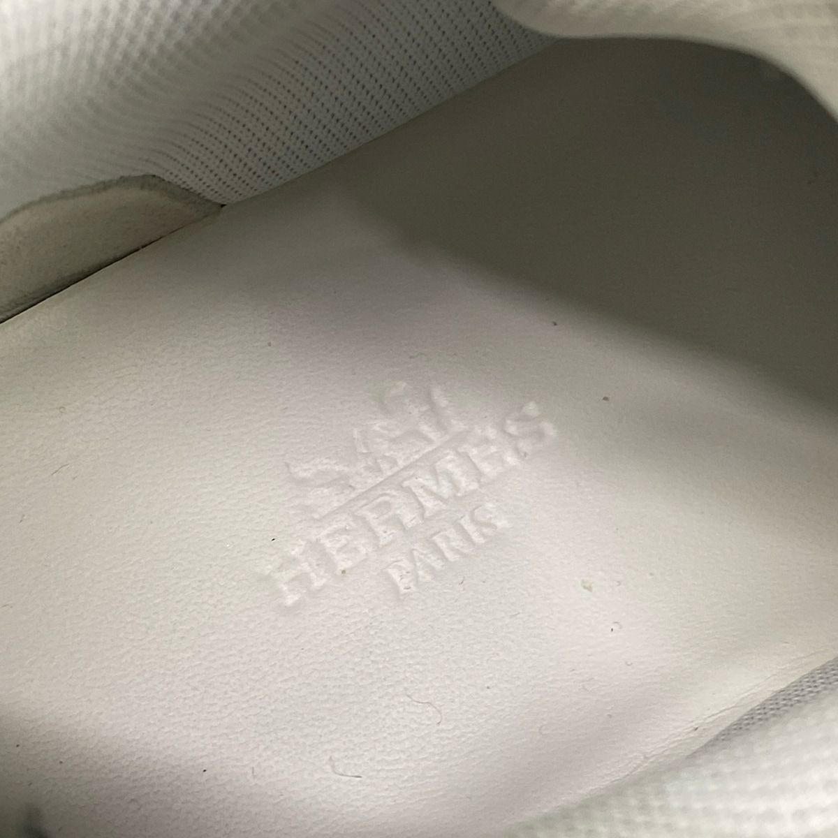 Hermes Sneakers 38 Loop White Ivory Black Velcro — view 9