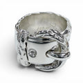 Hermes Vintage Diane 925 Ring Silver