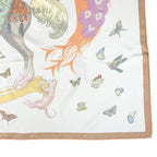 Hermes Carre 90 Story Silk 100% Ouistiti Animal Scarf Multicolor — view 5