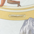Hermes Carre 90 Story Silk 100% Ouistiti Animal Scarf Multicolor — view 7