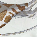 Hermes Carre 90 Story Silk 100% Ouistiti Animal Scarf Multicolor — view 8