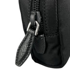 Prada Re-Nylon Triangle Logo Cosmetic Pouch Nylon Black — view 7