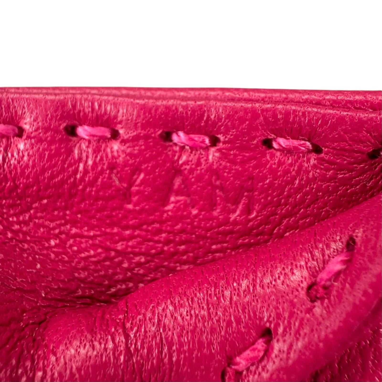 Hermes Sac Orange Agneau Milo Bag Charm Rose Mexico — view 8