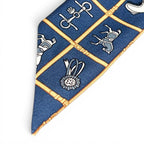 Hermes Couvertures Nouvelles Horsewear Silk 100% Twill Scarf Navy — view 5