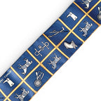 Hermes Couvertures Nouvelles Horsewear Silk 100% Twill Scarf Navy — view 6