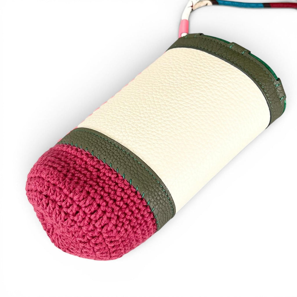 Hermes Petit Ash Taurillon Leather Water Bottle Holder Multicolor — view 7