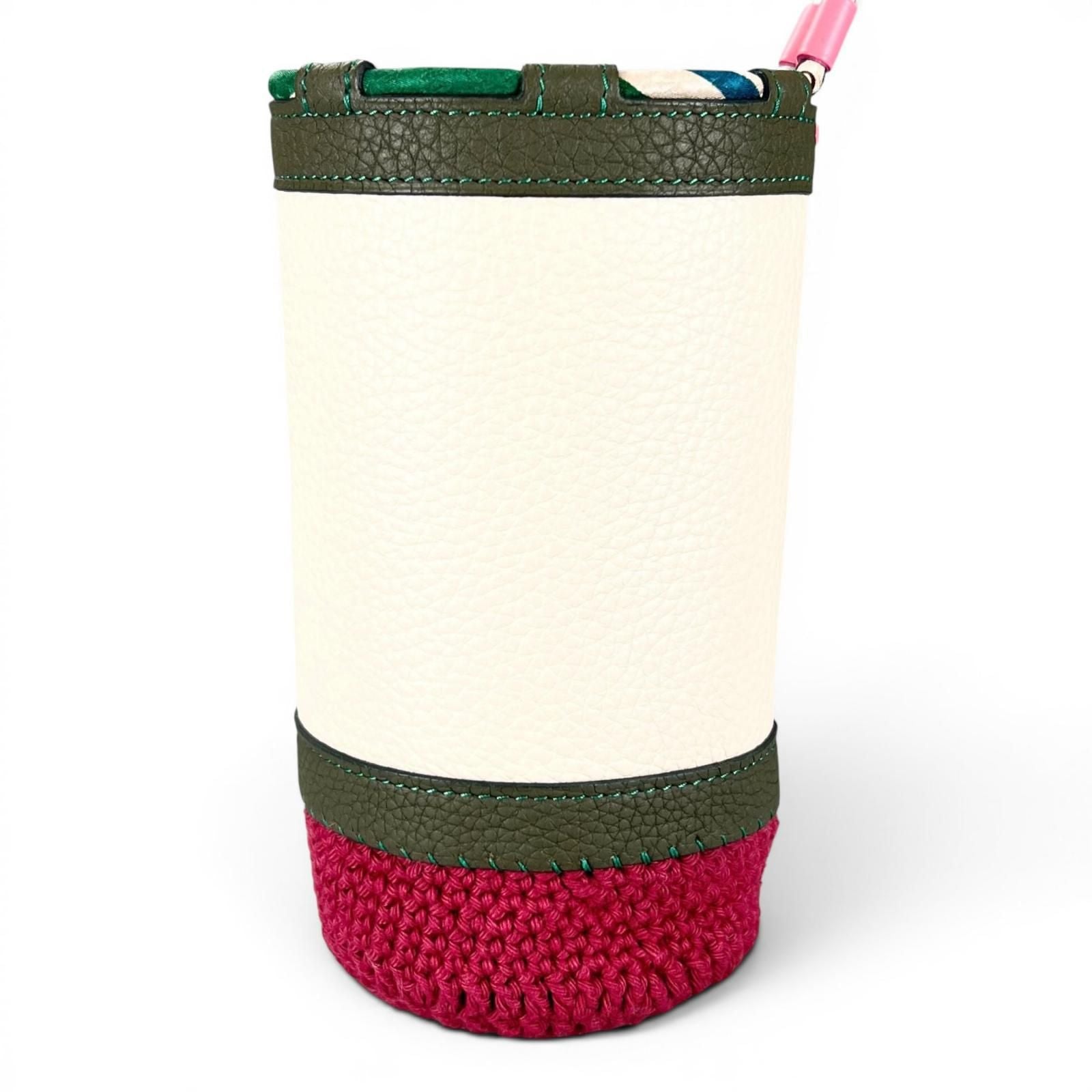 Hermes Petit Ash Taurillon Leather Water Bottle Holder Multicolor — view 2