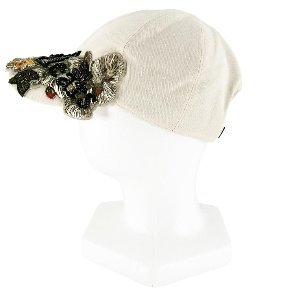 Dior Denim Tears Embroidery Canvas Hat Cap Ivory — view 3