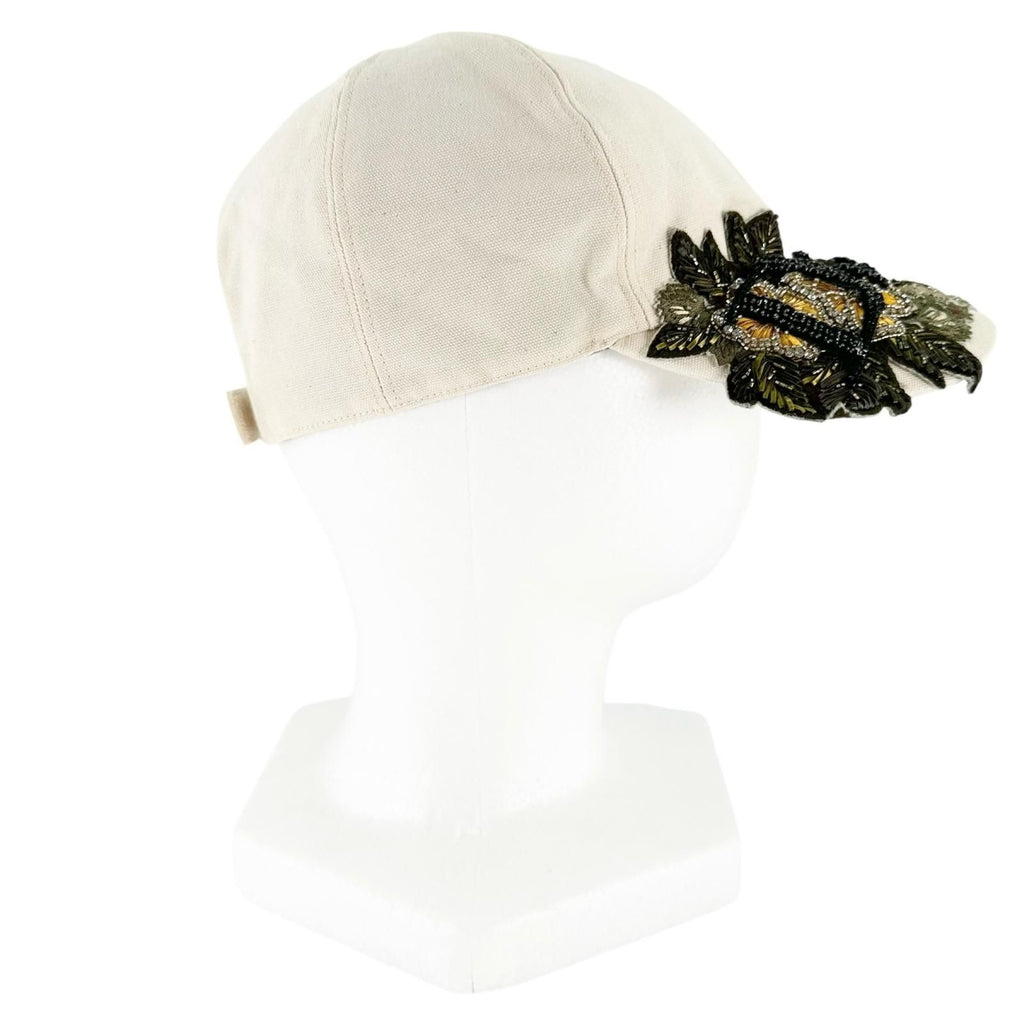 Dior Denim Tears Embroidery Canvas Hat Cap Ivory — view 5