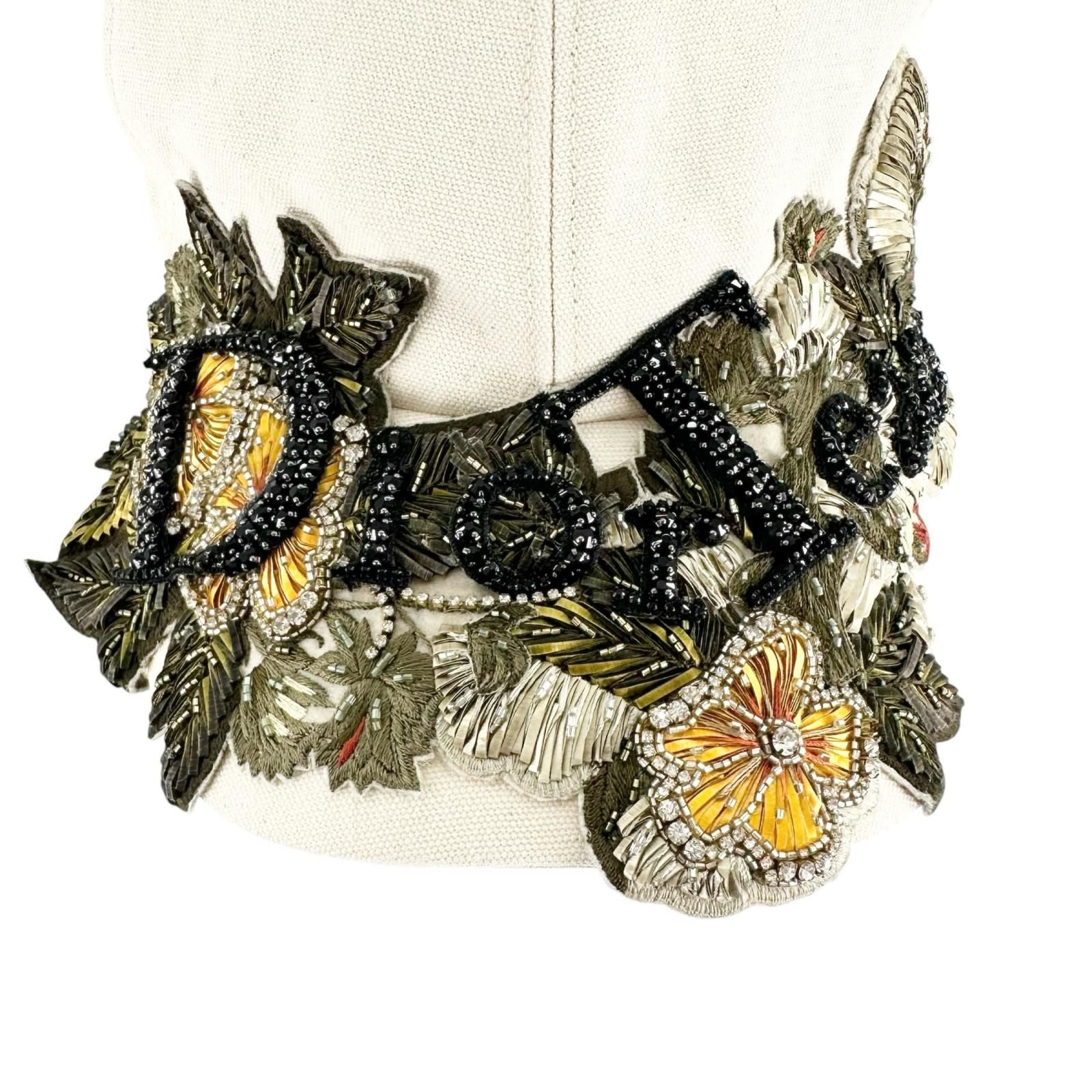 Dior Denim Tears Embroidery Canvas Hat Cap Ivory — view 6