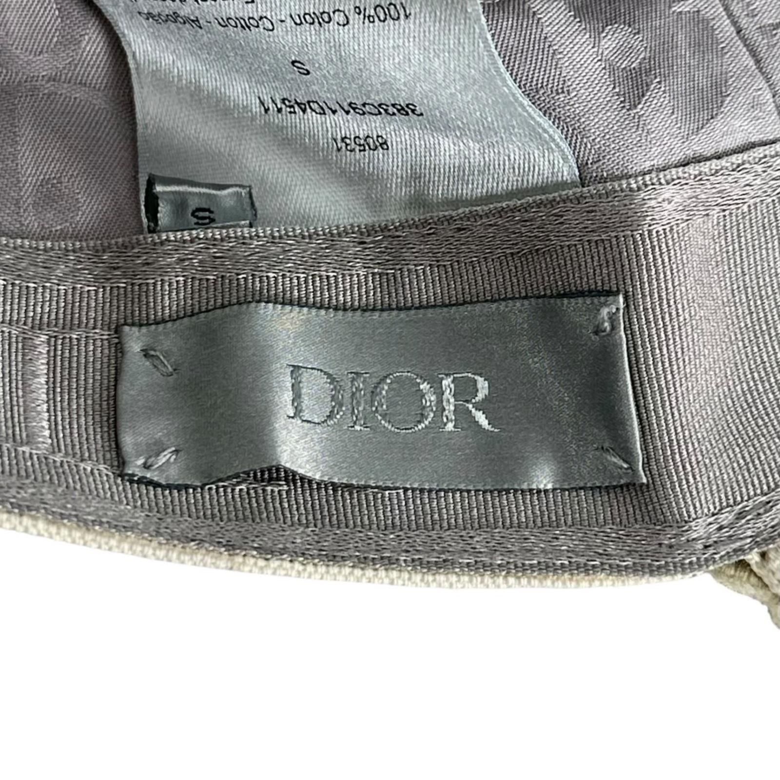 Dior Denim Tears Embroidery Canvas Hat Cap Ivory — view 9