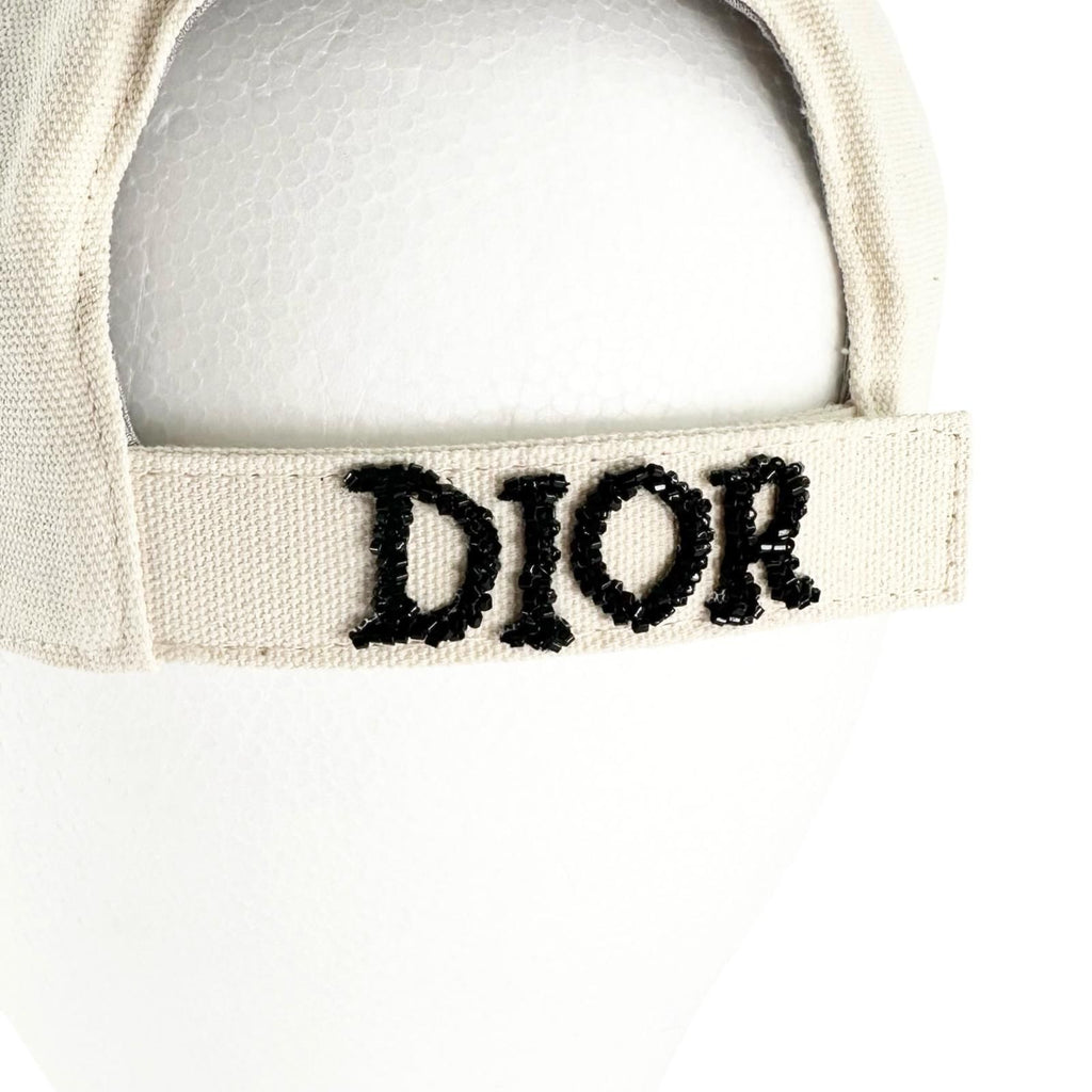 Dior Denim Tears Embroidery Canvas Hat Cap Ivory — view 8