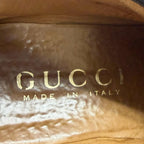 Gucci Leather Horsebit Gold Chukka Boots Ankle Black 41 Recommended — view 6